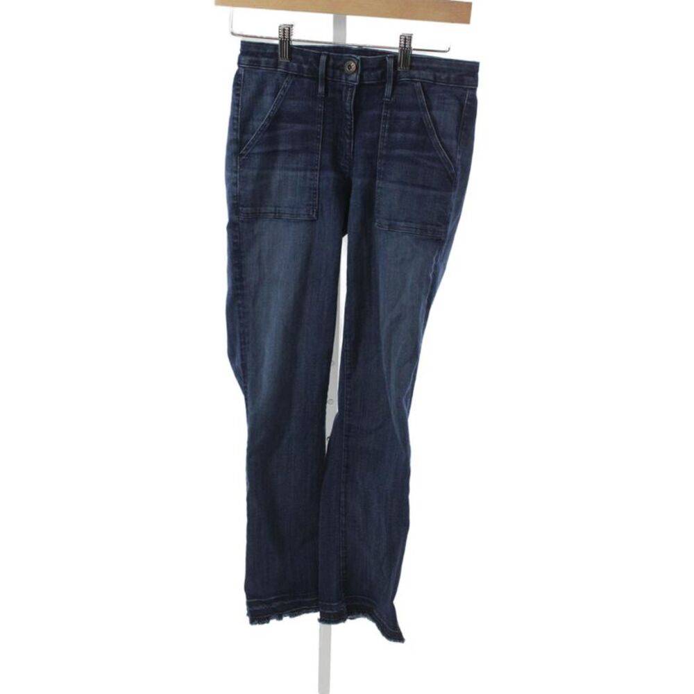 3x1 NYC Women Flared Jeans Blue Cotton Blend Mid Rise Size 25
